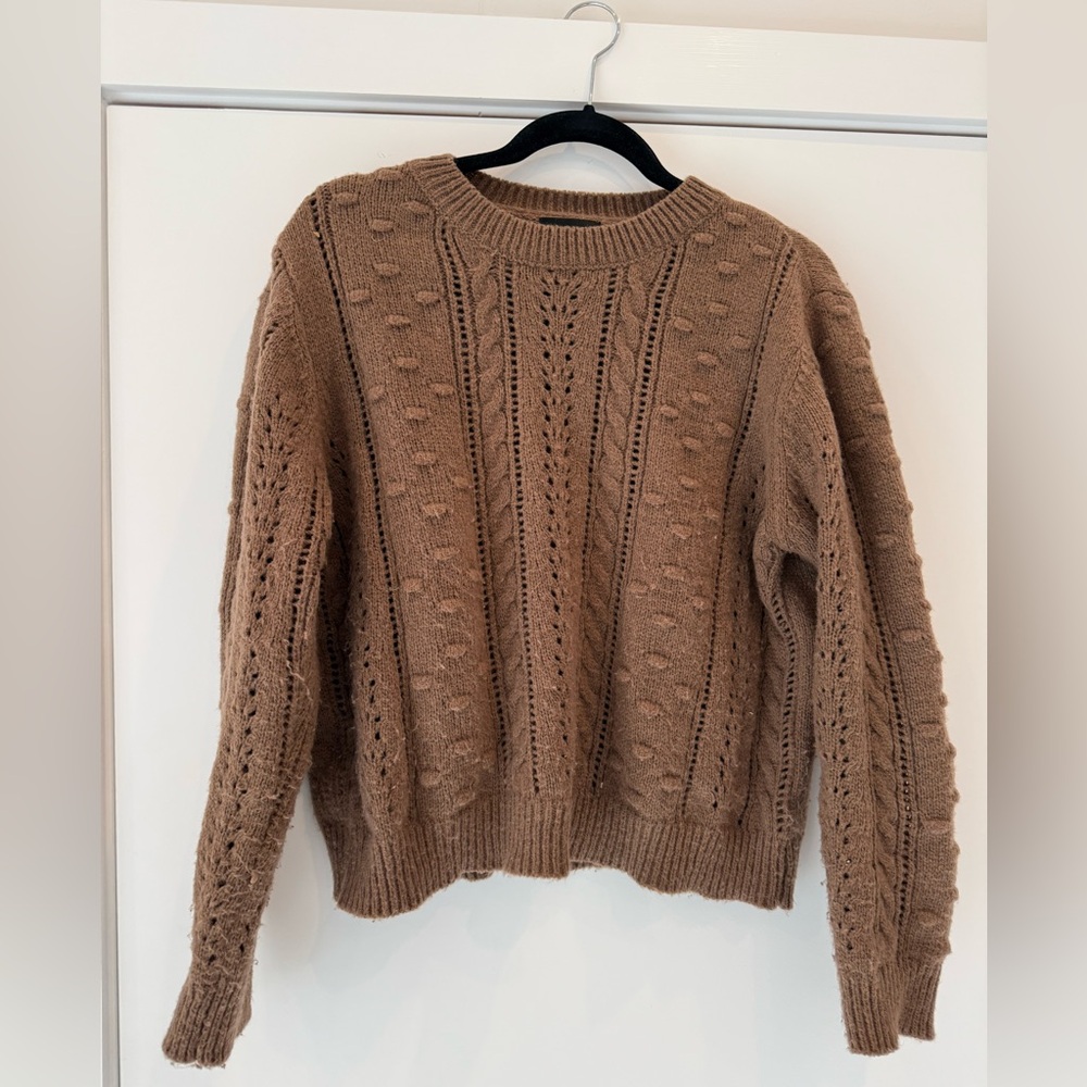 Cozy Brown Knit Sweater